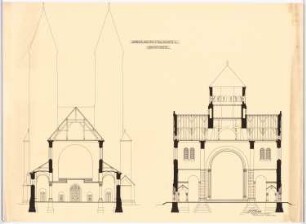 Kirche, Haren/Ems: Querschnitte (1:100)