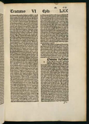 CLIr-CLVIIIr, Tractatus VI, Epistola LXX-LXXIV