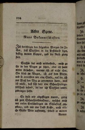 Achte Szene. Neue Bekanntschaften.