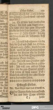 Pfingst-Lieder.