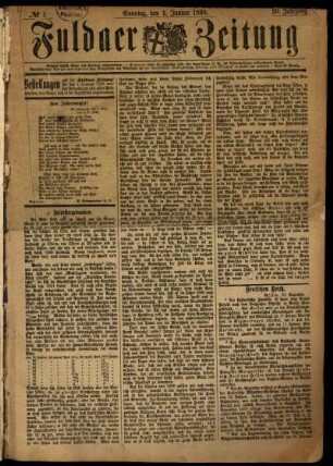 1893: Fuldaer Zeitung