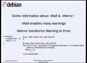 Make Debian compiler agnostic: A rebuild with Clang