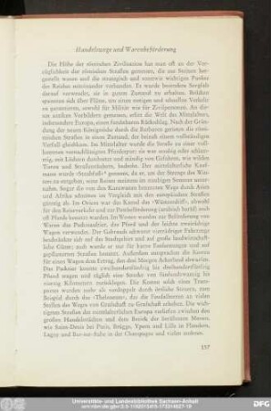 Handelswege und Warenbeförderung