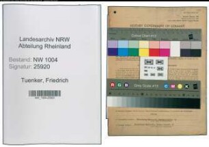 Entnazifizierung Friedrich Tuenker , geb. 11.10.1896 (Anstreicher)