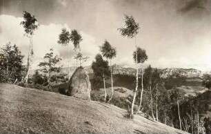 Transsilvanische Alpen. Südkarpaten. Kronstädter Berge. In der Mitte Butschetsch