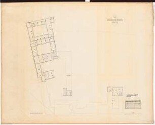 Reichsluftfahrtministerium, Berlin (Vorgängerbauten): ehemaliges Kriegsministerium: Gesamtkomplex: Grundriss DG 1:250