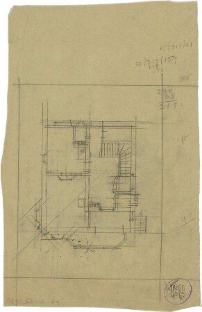 Pfann, Paul; Landhaus Zollinspektor Ed. Glück - Grundriss