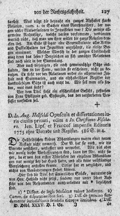 Opuscula et dissertationes iuris civilis privati.