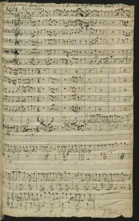 O felicissimus Paradysi aspectus; S, orch, bc