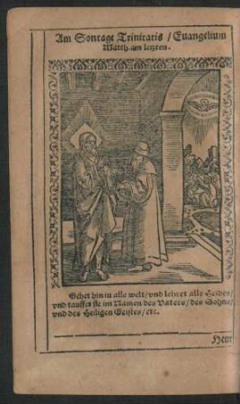 Am Sontage Trinitatis/ ...