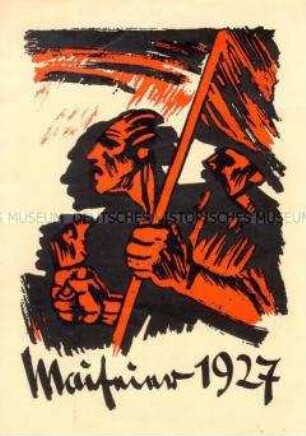 Schmuckblatt zum 1. Mai 1927 (Entwurf für eine Postkarte?)