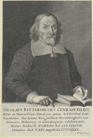 Bildnis des Nicolaus Ritterhusius