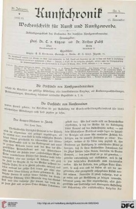 Heft 5 (13. November 1884)