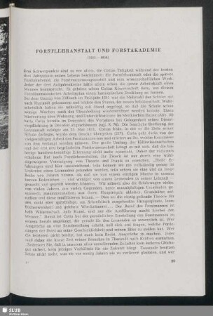Forstlehranstalt Und Forstakademie (1811-1844)