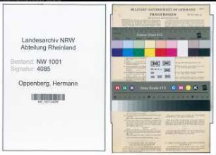 Entnazifizierung Hermann Oppenberg, geb. 19.02.1874 (Landwirt)
