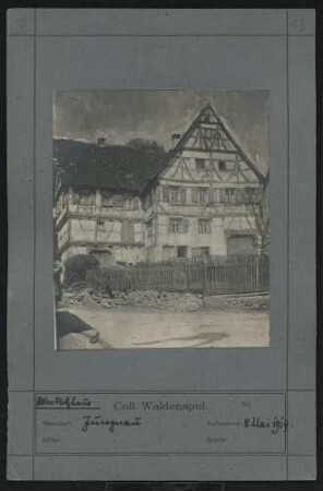 Altes Holzhaus Standort: Jungnau
