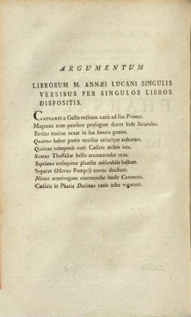 Marci Annaei Lucani Pharsalia
