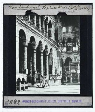 Istanbul, Hagia Sophia : Innenansicht, Nordarkaden