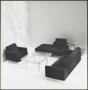 Schwere Sesselgruppe "E 551", Präsentationsmodelle, 1974 (Foto)