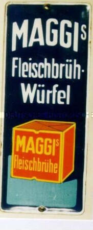 Werbeschild (Türschild) "Maggi"