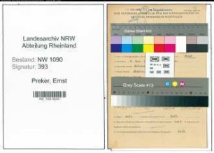 Entnazifizierung Ernst Preker , geb. 09.01.1898 (Anstreicher)