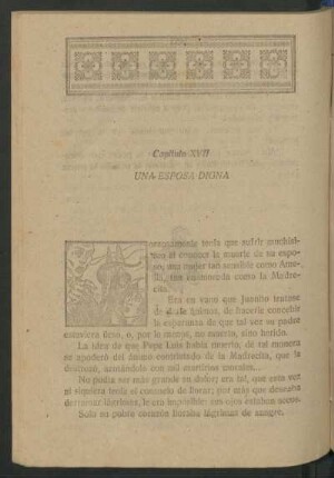 Capítulo XVII - Una esposa digna