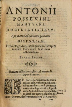 Liber decimus sextus de apparatu ad omnium gentium Historiam