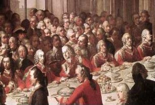 Fest des Goldenen Vlies-Ordens zur Zeit des Kaisers Franz I. Stephan in der Wiener Hofburg