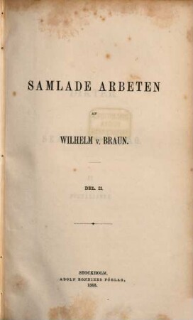 Samlade Arbeten, 2