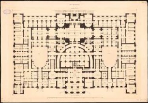 Reichstag, Berlin Zweiter Wettbewerb: Grundriss EG 1:200