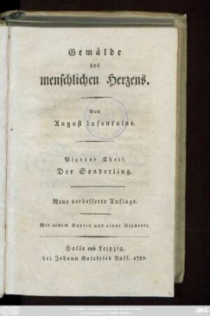 Theil 4 = Theil 3: Gemälde des menschlichen Herzens