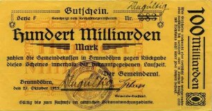 Notgeld - 100 Md. Mark