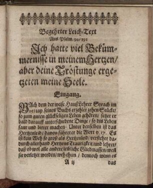 Begehrter Leich-Text.