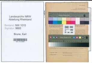 Entnazifizierung Karl Brune , geb. 27.12.1888 ()