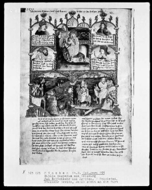 Biblia Pauperum aus Salzburg — ---, Folio 3verso