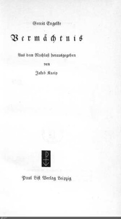 Vermächtnis