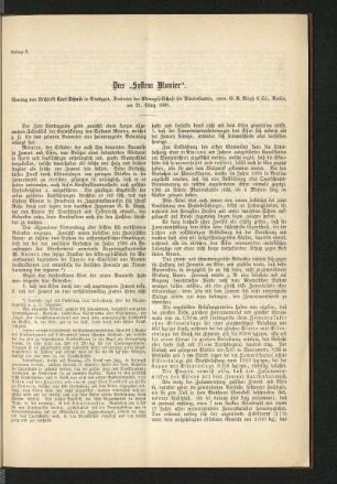 Beilage 2. Das "System Monier"
