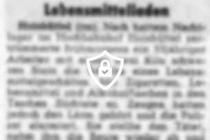 Betrunkener im Lebensmittelladen