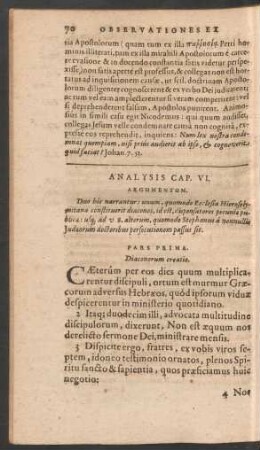 Analysis Cap. VI.