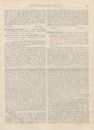 637-638 [Rezension] Stern, Ludwig, Ueber den Talmud. Populärwissenschaftlicher Vortrag