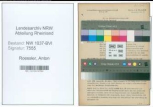 Entnazifizierung Anton Roessler , geb. 08.11.1892 (Hilfsarbeiter)