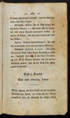 Das 3. Kapitel. Was man erwarten konnte.