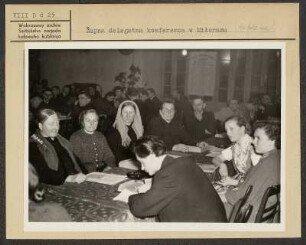 Delegiertenkonferenzen des Kreisverbandes der Domowina in Mühlrose. : Župna delegatna konferenca w Miłorazu