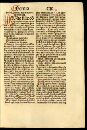 De sancta Catarina virgine et martyre. Sermo .CX.