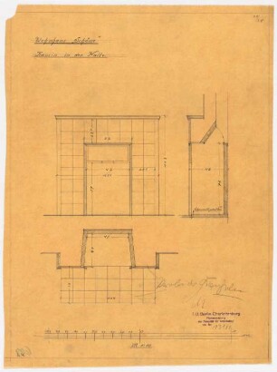 Villa Dr. Richard Schöne, Berlin-Grunewald: Kamin in der Halle, 1:10