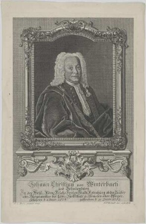 Bildnis des Johann Christian von Winterbach