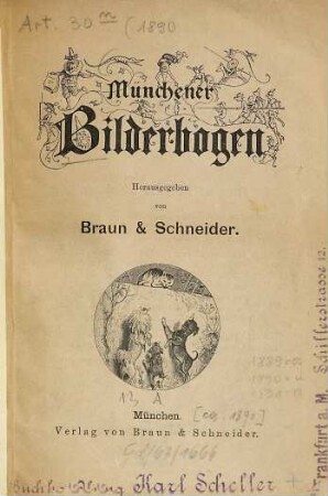 Münchener Bilderbogen. 1890, [1890]