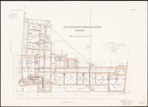 Amtsgericht, Berlin-Weißensee: Grundriss Kellergeschoss 1:100