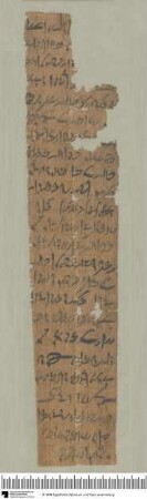 Demotischer Papyrus, Hochformatbrief (Korrespondenz Pa-udja-emtues), Ankündigung einer Bestrafung