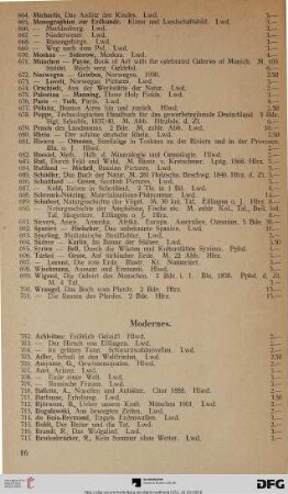 Modernes (Nr. 702-836)